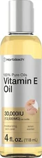 Horbäach Vitamin E Oil for Skin and Face | 30,000 IU | 4 Fl Oz | 100% Pure Oils 
