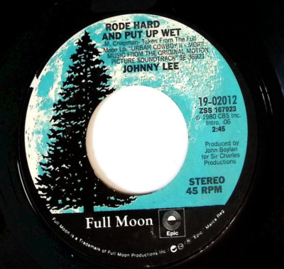JOHNNY LEE/MICKEY GILLEY   RODE HARD AND PUT UP WET/HONKY TONK WIN VINYL 45 81-6