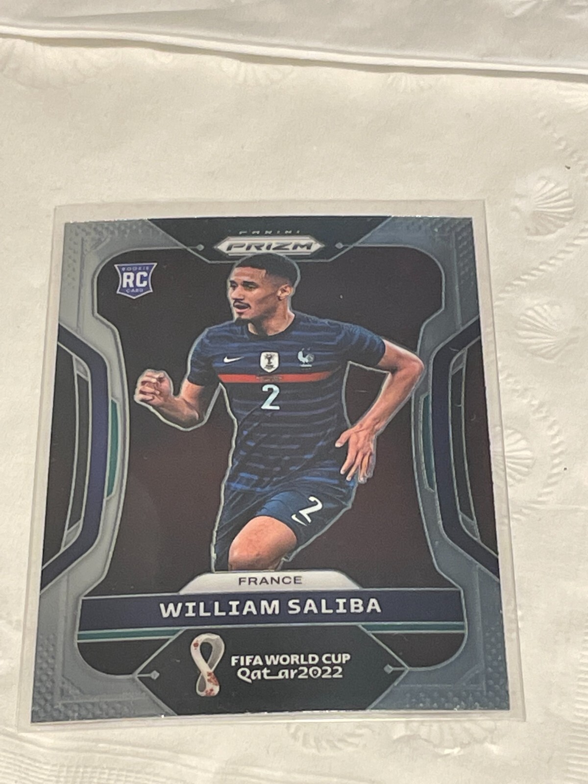 2022 Prizm World Cup William Saliba ROOKIE #106 France Panini Soccer Qatar RC
