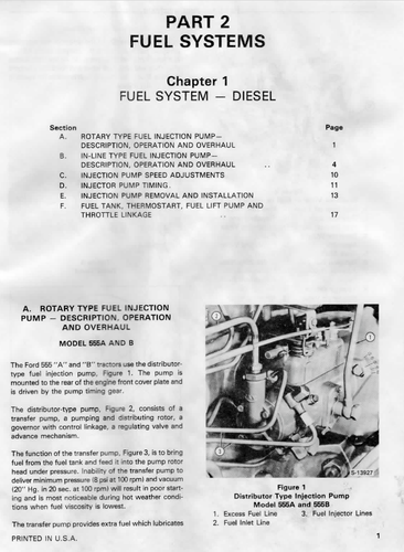 Ford Tractors 555A 555B 655A TLB Backhoe Loader Shop Service Repair Manual CD - Picture 7 of 23