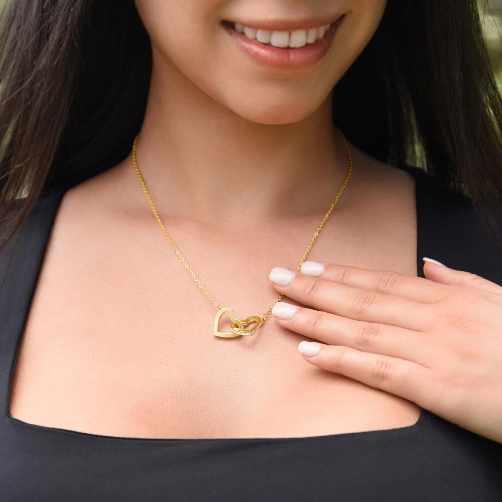 To My Best Friend Hearts Necklace Gift Best Friend Jewelry Gift Bestie Gift