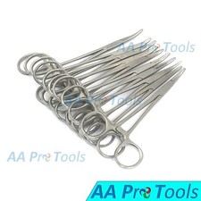 Mosquito Hemostat Curved 5" Locking Medical Forceps - Lot of 10