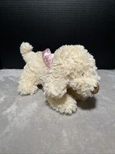 Baby Gund Dog Plush Auggie Doggie 320189 Cream Puppy Sewn Eyes 12"L Toy Lovey