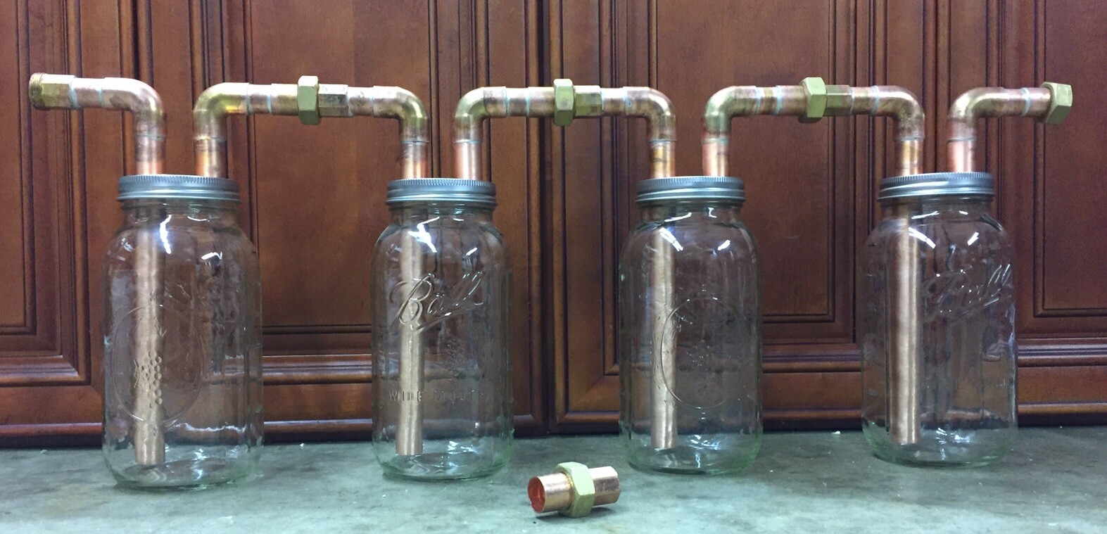 43/4” Tandem Mason Jar Thumpers For Wide Mouth 1/2 Gallon Mason Jars