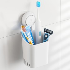 Suct Toothbrush Holder for Shower Wall, No Nail, No Glue, No Tool