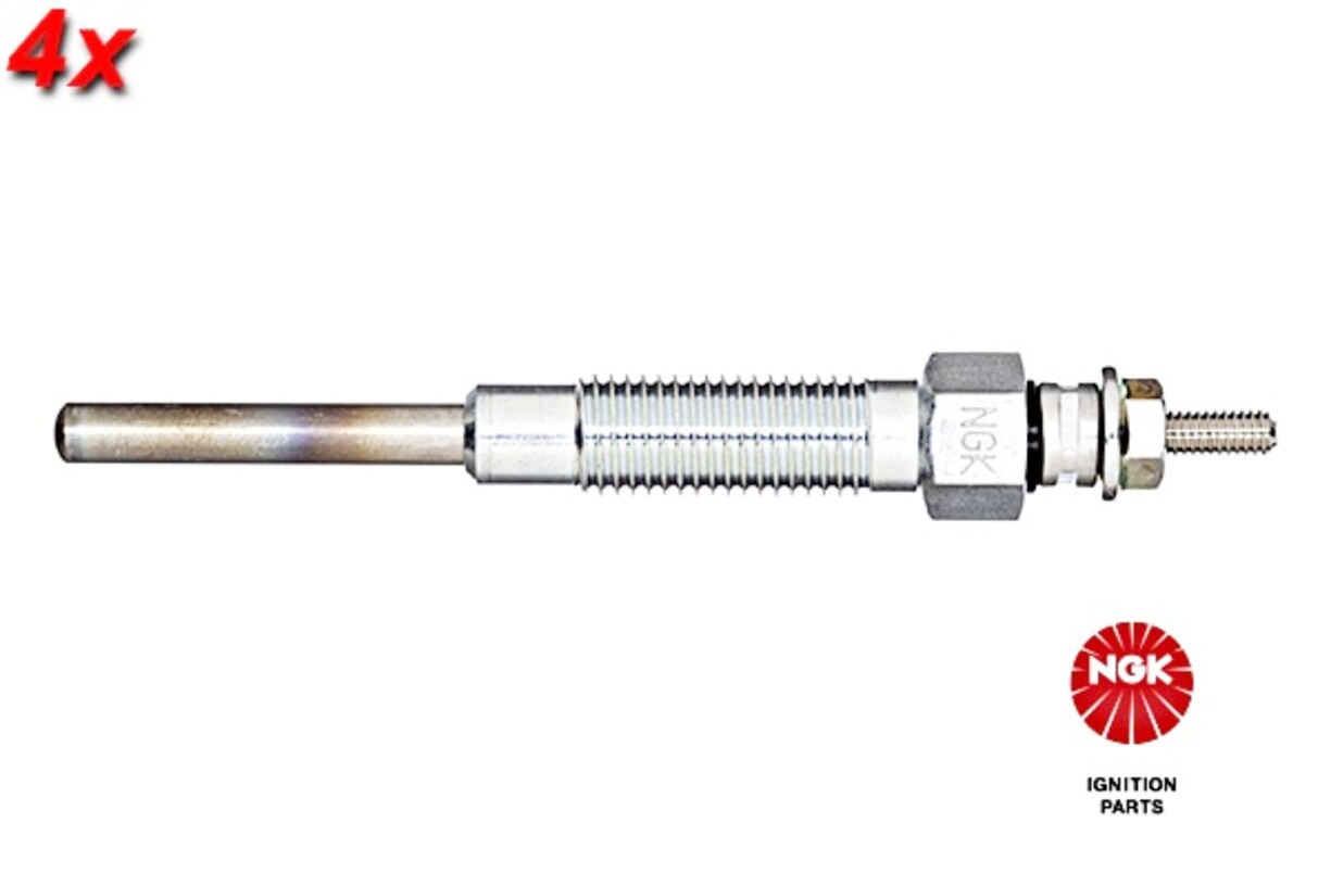 NGK 4x Glow Plug For TOYOTA Hilux V 88-97 19850-54030
