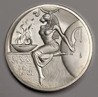 2 oz .999 Silver ~ Sekhmet ~ Egyptian Gods Series #6 High Relief Bullion Round