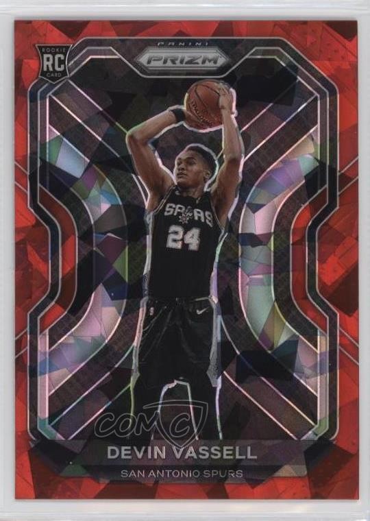 2020-21 Panini Prizm Red Ice Prizm Devin Vassell #252 10xc