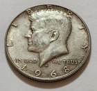 1968-D Kennedy TONER Half Dollar • 40% Silver • Circulated • X174