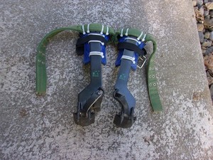 used Huoniu Tree Climbing Spikes Adjustable Straps Outdoor Hiking Gear Lineman