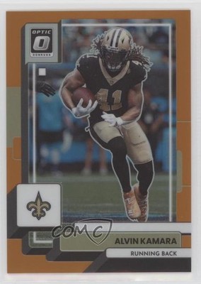 2022 Panini Donruss Optic Orange Prizm 25/199 Alvin Kamara #140 0z8z