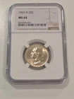 1963 D Washington Quarter NGC MS 64 - SILVER 90% - # 8439090-005