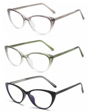 Bifocal Retro Gradual Green Gray Cat Eye Acetate Bifocal Reading Glass 1.0 3.0