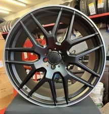 22"matt black polish alloy wheels for mercedes g wagon class amg 5 x130 + tyres