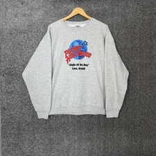 Vintage 90S Planet Hollywood Jingle Arnold Crewneck Sweatshirt Xl Made In Usa