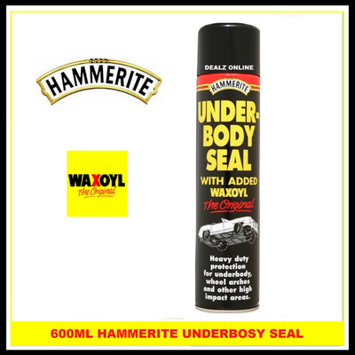 Hammerite Unterbodenversiegelung mit Waxoyl schwarz Unterboden Aerosol Spray 600ml