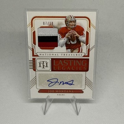 2024 Panini National Treasures Joe Montana Lasting Legacies Auto /10 #LL-JMA