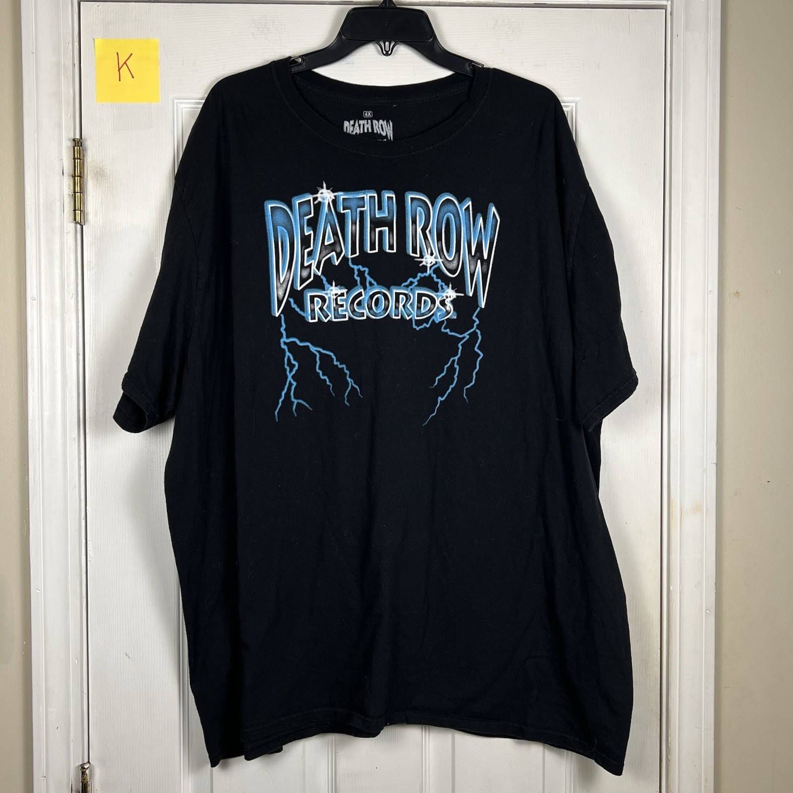 FILA T shirt grafica logo lampo Death Row Records musica nera 4XL musica hip hop