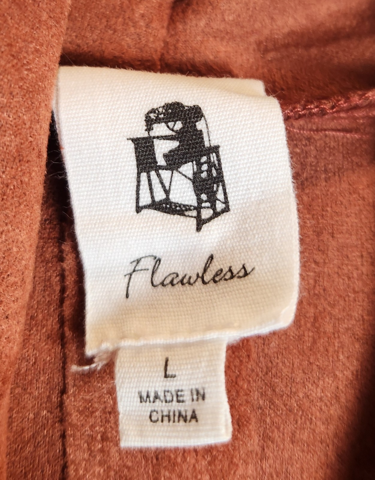 Flawless Rust Orange Draped Wrap Front Cardigan J… - image 4