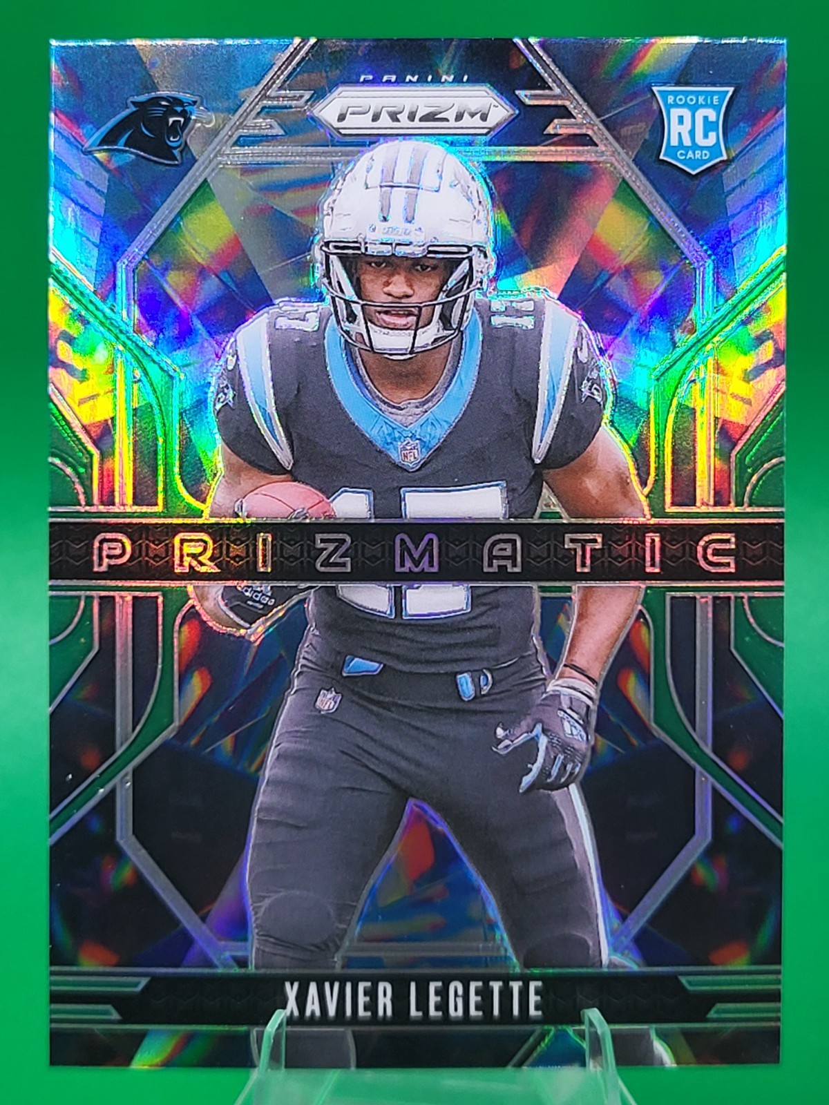 2024 Panini Prizm - Prizmatic Xavier Legette #16 Green Prizm (RC)