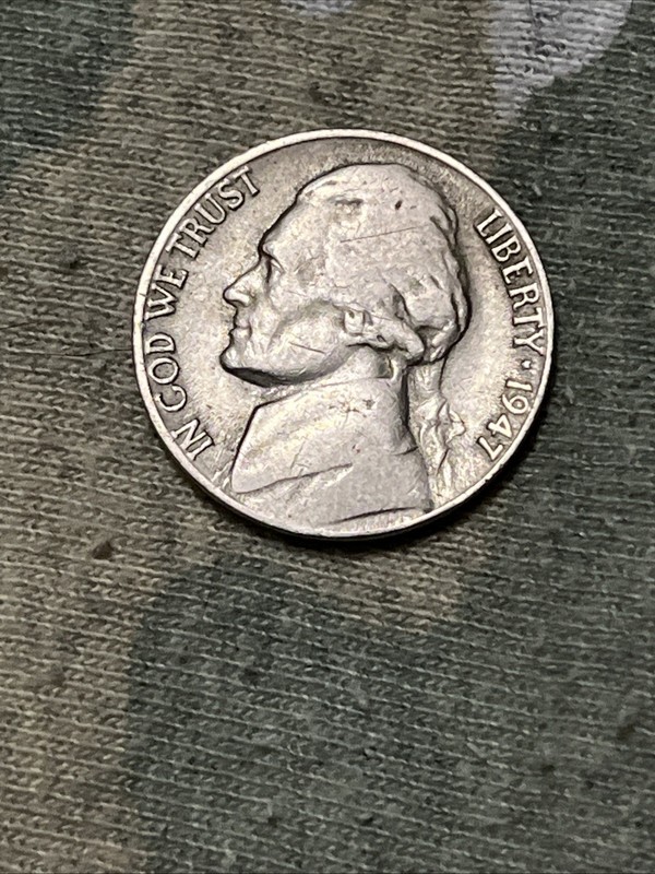 1947-S 5C Jefferson Nickel
