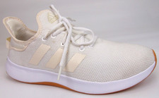 Adidas Women s Cloudfoam Pure SPW Running Shoes Size 10.0 M, White/White/Gum