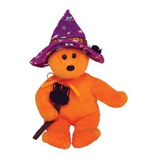 TY Halloweenie Beanie Baby - POCUS the Bear 5.5 inch - MWMT's