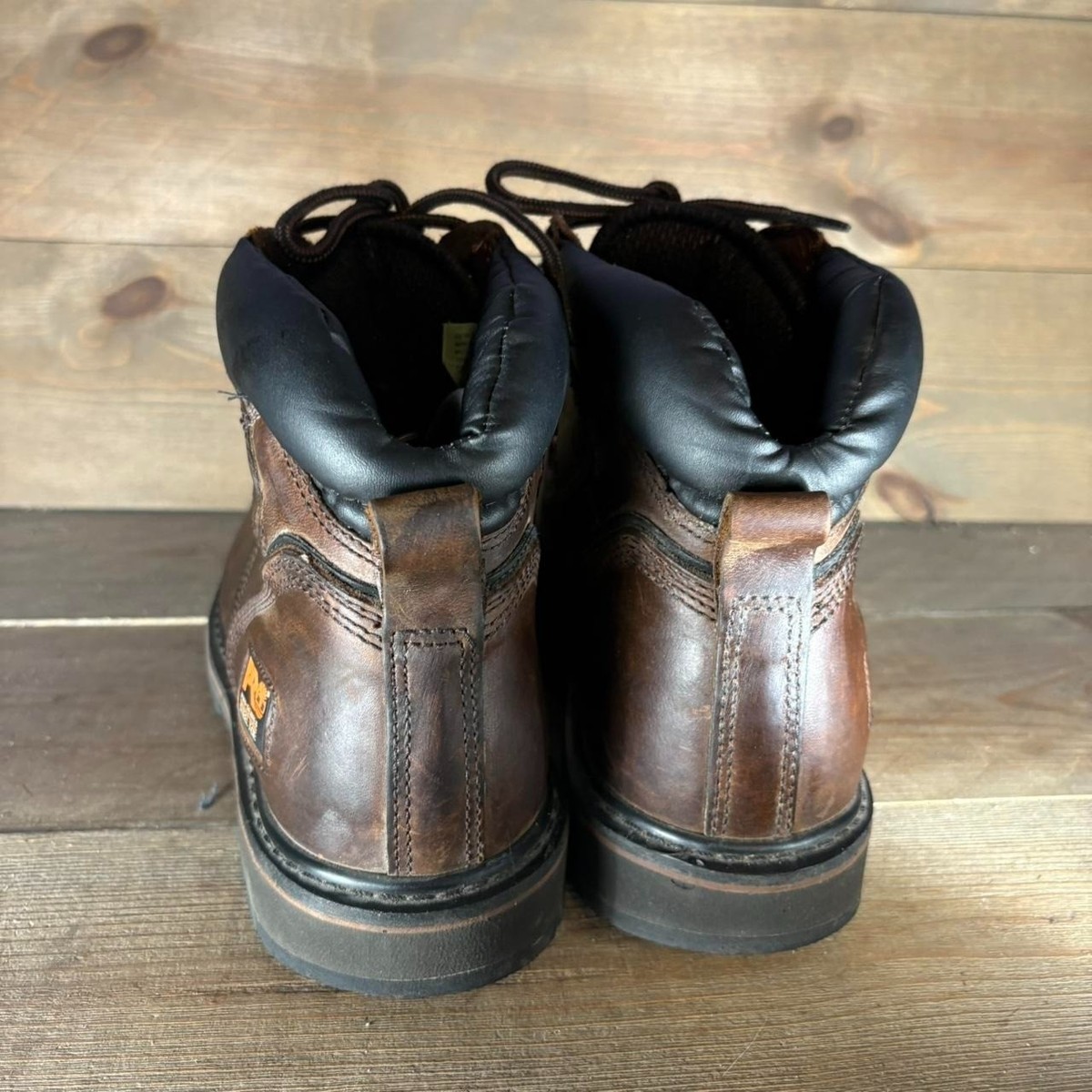 timberland pro pit boss mens size 10 shoes brown leather 