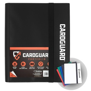 mini card guard binder GEAoffice 1 Pocket Trading Holds 80 Cards with Zip, Purple crystal clear 3.5 mil poly Four pockets per page Card Guard Mini Binder |