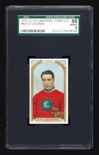 1911-12 C55 Imperial Tobacco #42 E.D. "Newsy" Lalonde SGC 8 Centered &amp; Sharp!