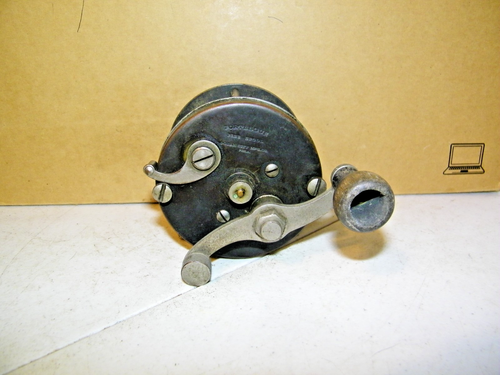 Mulinello da Pesca Vintage Ocean City 250 Fortescue Free Spool c.1930 Ha Bisogno di Lavoro - Foto 1 di 5