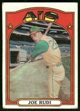 Joe Rudi 1972 Topps #209 Oakland Athletics Vintage Baseball Card