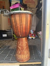 Djembe Bongo Drum Hand Carved Traditional African Drum