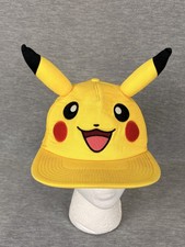 Pokemon Pikachu Baseball hat Mens Yellow Mesh Trucker 3D Ears