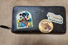 COACH Mickey & Minnie long wallet