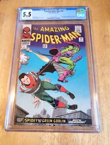 AMAZING SPIDER-MAN #39 1966 CGC 5.5 1ST ASM ROMITA  CLASSIC COVER GREEN GOBLIN
