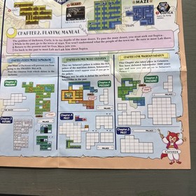 Magic of Scheherazade CUL-AS-US NES Nintendo Insert Poster / Map Only