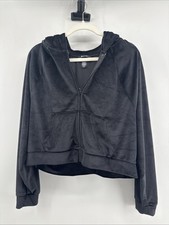 VS Black Velour Jogger Set Size M Women's Loungewear-READ