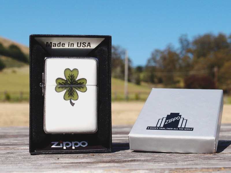 Relic Raider CLOVER ZIPPO – LUCKY CHARM  (new)