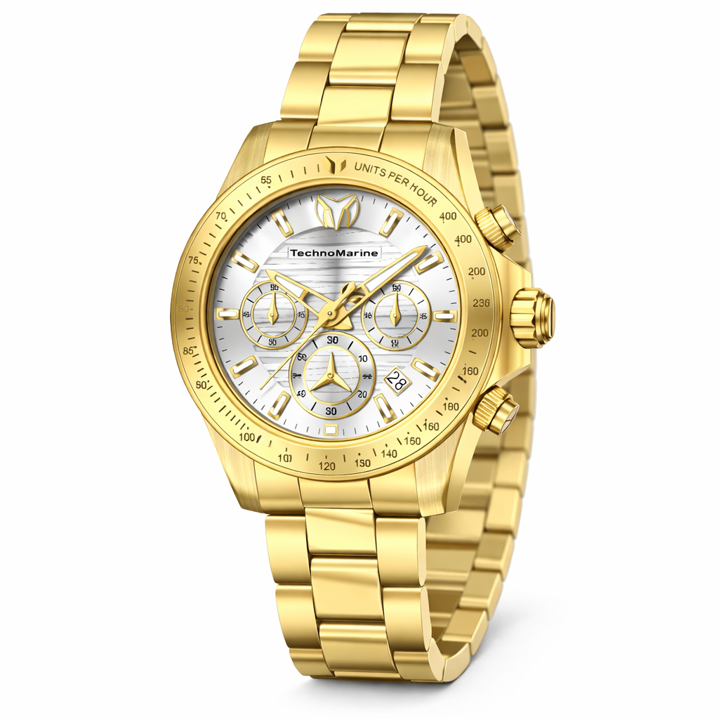 TechnoMarine Manta Ray Men's Watch VD53 42mm Gold TM-225122 Case