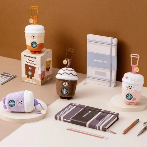 Starbucks Taiwan Year 2027 planner + beverage bearista strap blind box set