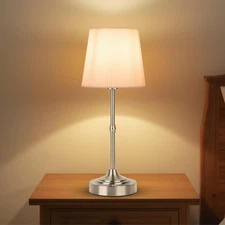 Rechargeable Table Lamp, Cordless Touch Lamps, Portable Desk Light with Stepl...