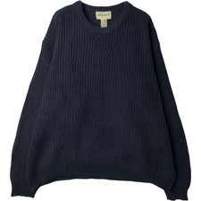 Vintage 1990'S Eddie Bauer ribbed cotton knit sweater made in Australia men'...
