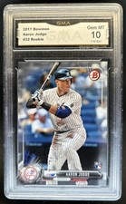 2017 Bowman Aaron Judge RC Rookie #32 Yankees GMA 10