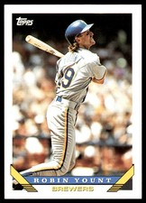 Robin Yount 1993 Topps #1 Milwaukee Brewers MLB READ FREE SHIPPING AutographDen