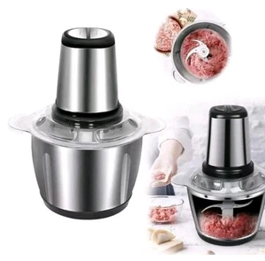 Tritatutto Elettrico 3L in Acciaio 3 Lame Tritacarne Trita Verdure Frutta - Foto 1 di 2