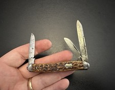 Vintage, Keen Kutter, Stockman Pocket Knife Fluted Bolsters - USA
