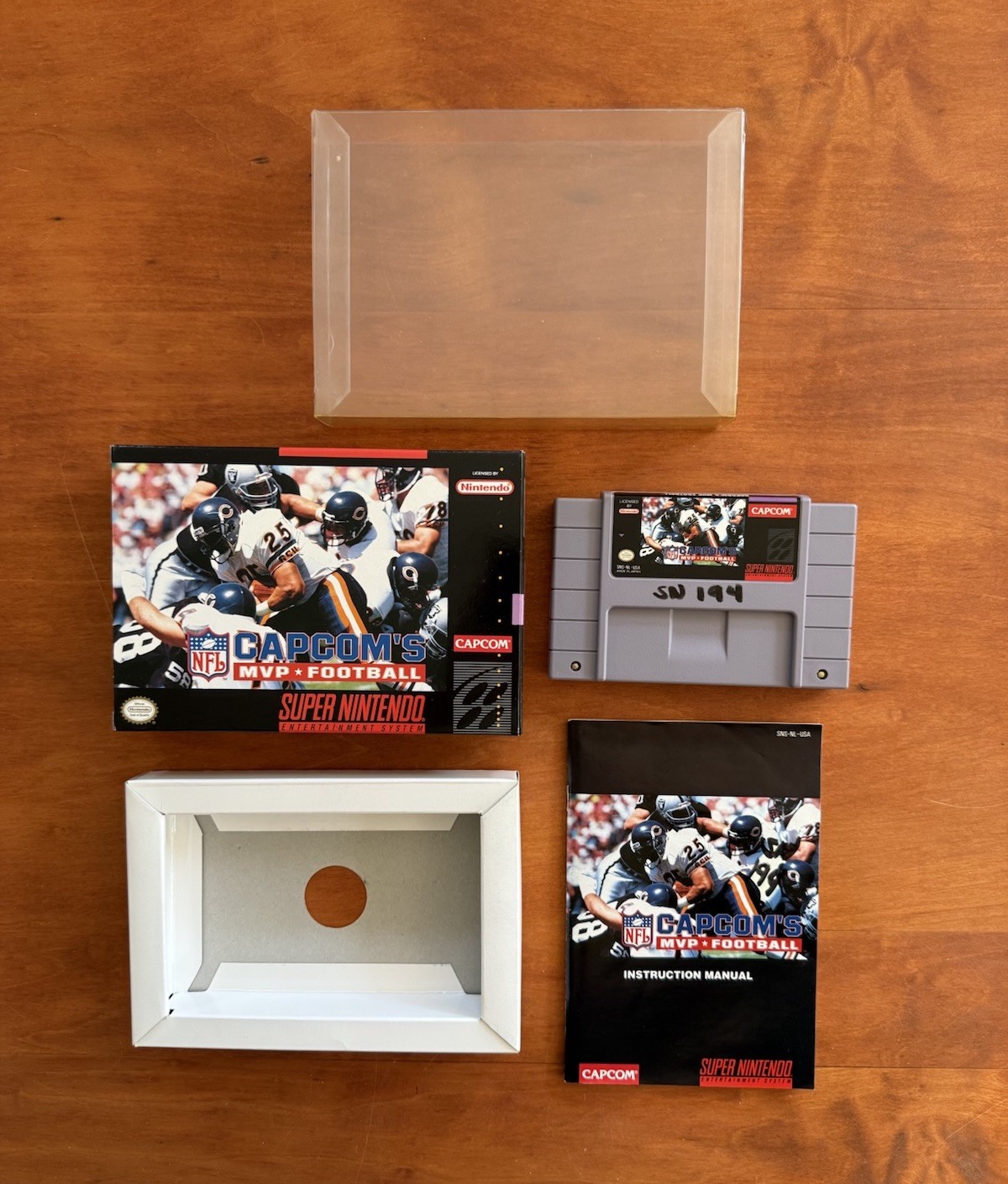 Capcom's MVP Football (Super Nintendo SNES) Excellent CIB Complete & Tested