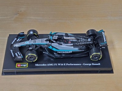 2025 #63 George Russell AMG Mercedes W16 Seasonal GP 1/43 Bburago Formula 1 F1