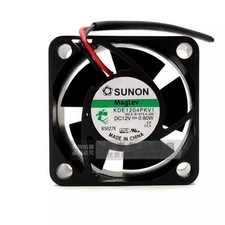 KDE1204PKV1 4020 DC12V 0.8W 4CM 2-Wire Silent Cooling Fan pt
